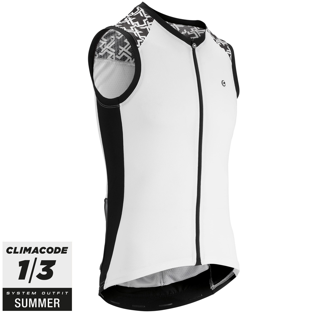 Assos Cykeltrøje Mille GT No Sleeve Jersey, Hvid