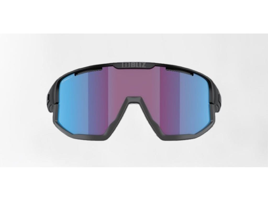Bliz Fusion Small (25) - Cykelbriller - Rose/Violet Mirro Blue Lens - Mat Sort