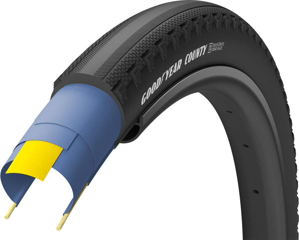 Goodyear COUNTY Tubeless Complete 700x35c/50c - Sort