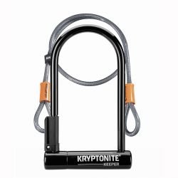 Kryptonite U-lock Keeper 12 Std Incl. 4' Flex - Cykellås Kryptonite U-lock Keeper 12 Std Incl. 4' Flex - Cykellås
