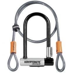 Kryptonite U-lock Kryptolok Mini 7 Vf 8.2cmx17.8cm And 4foot Cable - Cykellås Kryptonite U-lock Kryptolok Mini 7 Vf 8.2cmx17.8cm And 4foot Cable - Cykellås