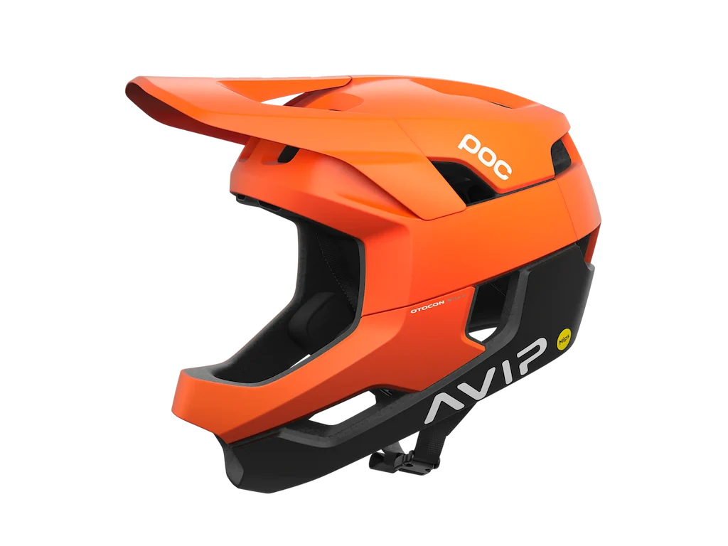 POC Otocon Race Mips Fullfacehjelm - Fluorescent Orange/Uranium Black - Str. 55-58 cm