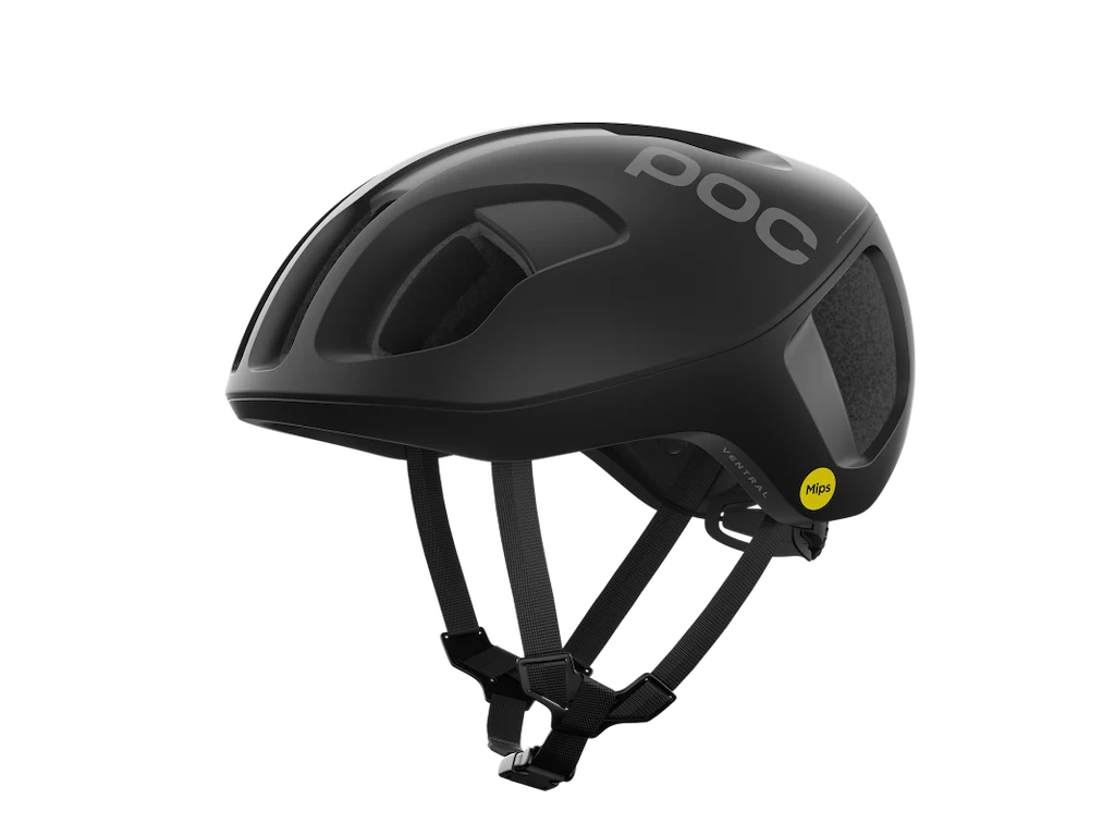 POC Ventral Mips Cykelhjelm - Matsort - Str. 50-56 cm