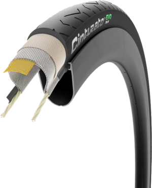 Pirelli Cinturato EVO TLR (Tubeless Ready) 700x28c/40c - Racer dæk - Black