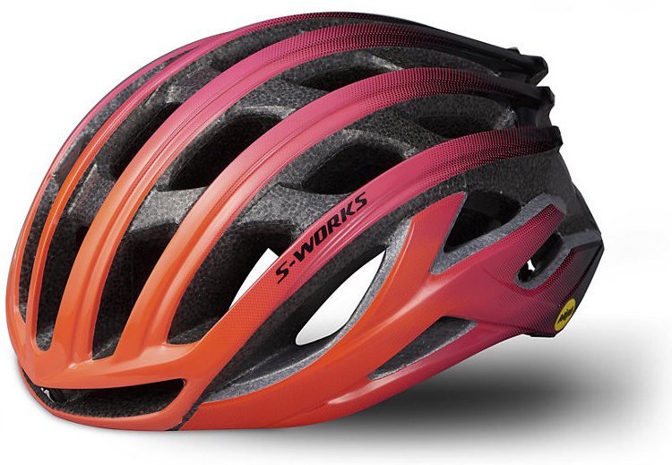 Specialized S-Works Prevail II Mips ANGi READY cykelhjelm - Rød/lilla