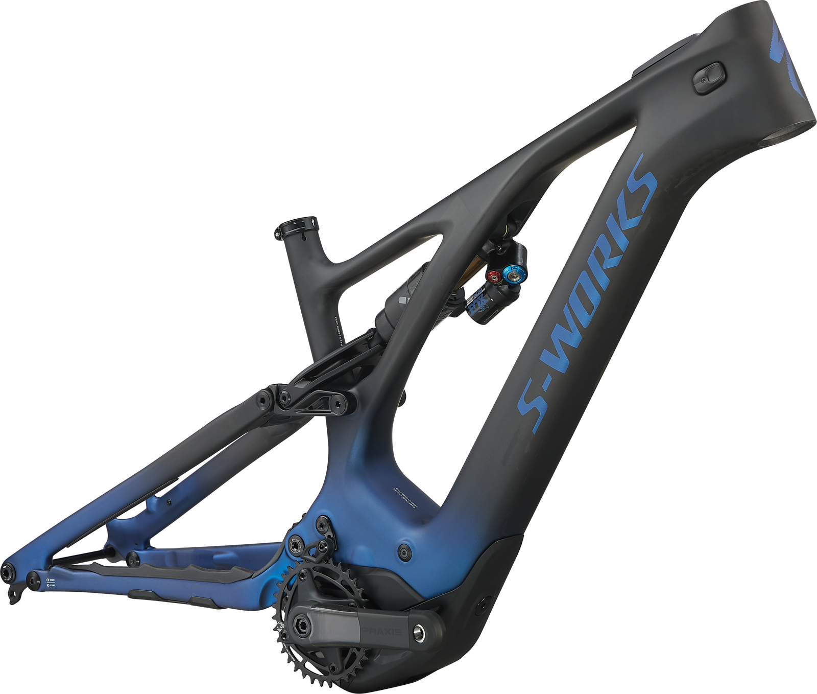 Specialized S-Works Turbo Levo Frameset 2023 - Sort/Blå