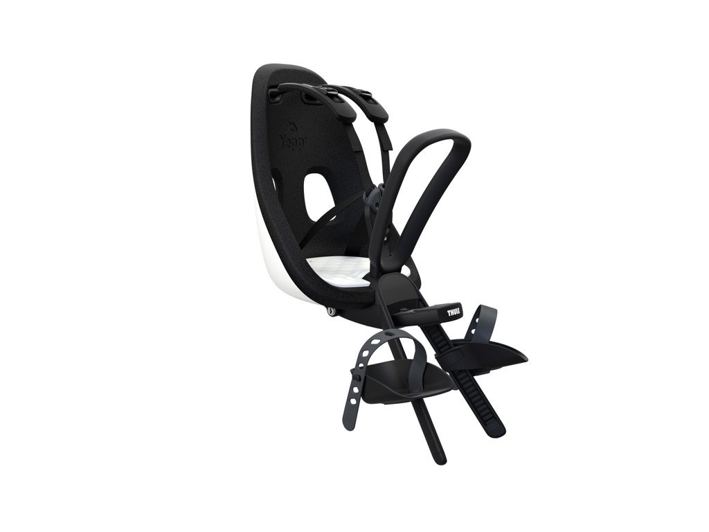 Thule Yepp Nexxt Mini - Cykelstol med 5-punktssele - Formonteret - Sort/hvid