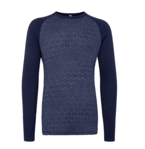 Bula Geo Merino Wool Crew Baselayer - Navy - XL Bula Geo Merino Wool Crew Baselayer - Navy - XL