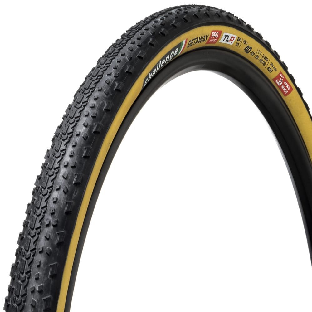 Challenge Getaway Pro Tubeless Ready Graveldæk Tan/Skinwall