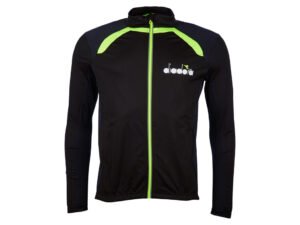 Diadora - Cykel Trøje med lange ærmer - Str. XL - Sort med gul