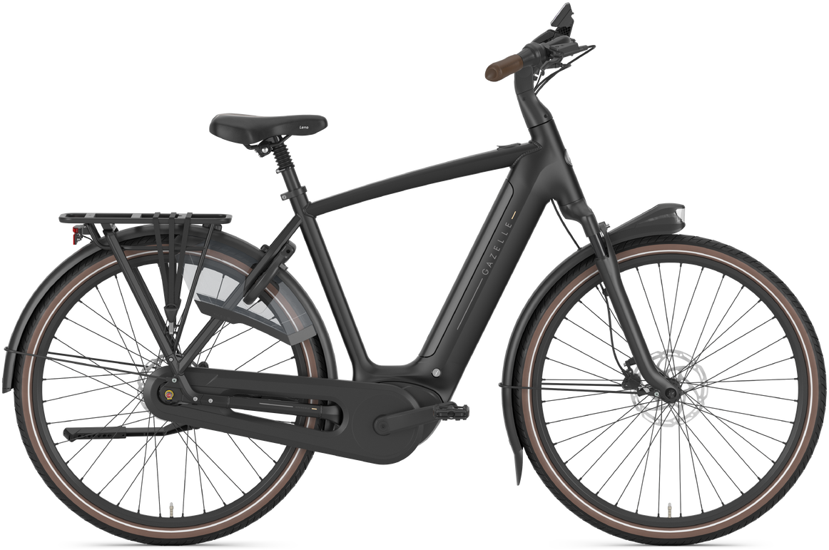 Gazelle Grenoble C8+ Herre 2026 - Black Mat