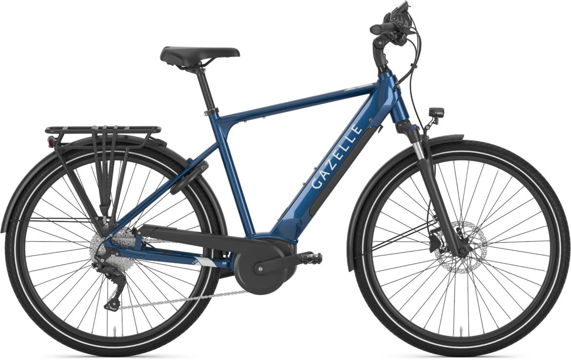 Gazelle MEDEO T10 HMB 500wh Herre 2022 - Blå (Udstillingsmodel)