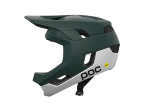 POC Otocon Race MIps Fullfacehjelm - Pargasite Green Matt/Hydrogen White Matt - Str. 51-54 cm