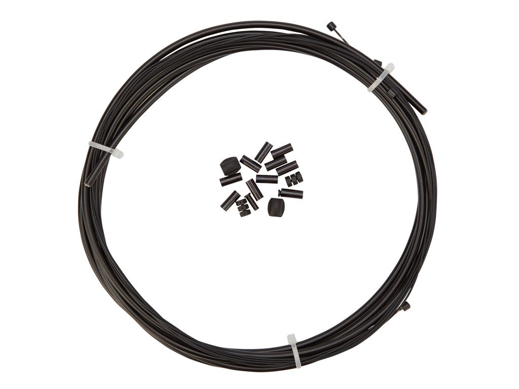 Pathtaker - Premium Kevlar/Teflon Gearkabel - 4 mm - Sort - Sæt til for og bag