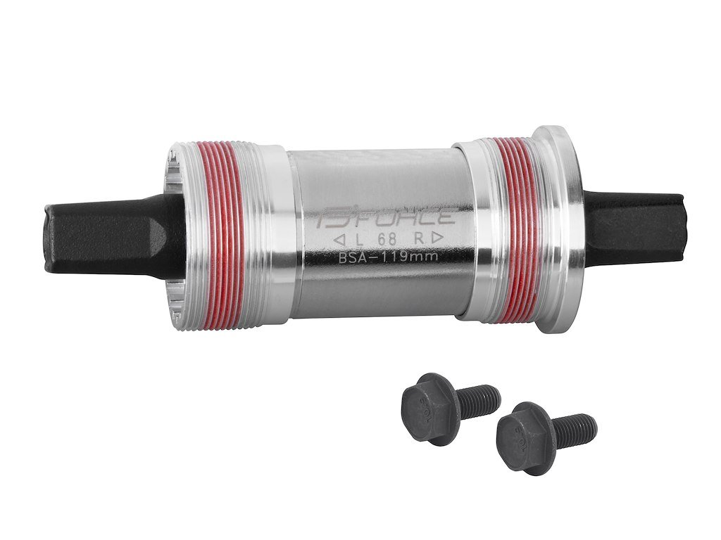 FORCE krankboks BSA 119 mm aluminium skåle og stål hus og firkantet aksel