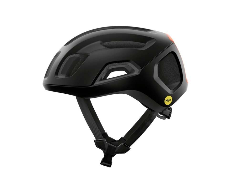 POC Ventral Air MIPS - Cykelhjelm - Uranium Black Matt/Fluorescent Orange Matt - Str. S/50-56cm