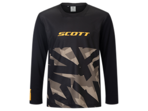 SCOTT Vertic Delta Jr Tee - Cykeltrøje - Lange ærmer - Børn/Junior - Sort - Str. M (140)