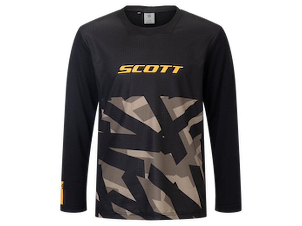 SCOTT Vertic Delta Jr Tee - Cykeltrøje - Lange ærmer - Børn/Junior - Sort - Str. M (140)