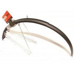 Skærmsæt 700c 45mm Matsort Rustfrit Tilbehør - Cykelskærm