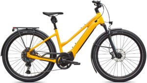 Specialized Turbo Vado 5.0 Step-Through 2026 - Gloss California Sunshine / Green Zest