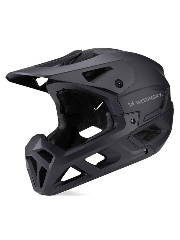 Wozinsky Fullface Bicycle Helmet with Detachable Visor 55-57 cm - Black