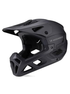 Wozinsky Fullface Bicycle Helmet with Detachable Visor 57-62 cm - Black