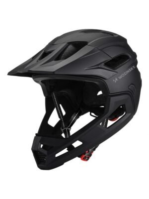 Wozinsky fullface bicycle helmet with detachable visor light 57-62 cm - black