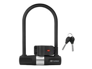 FORCE U-lås med holder 11,5cm x 18,9cm - Sort FORCE U-lås med holder 11,5cm x 18,9cm - Sort