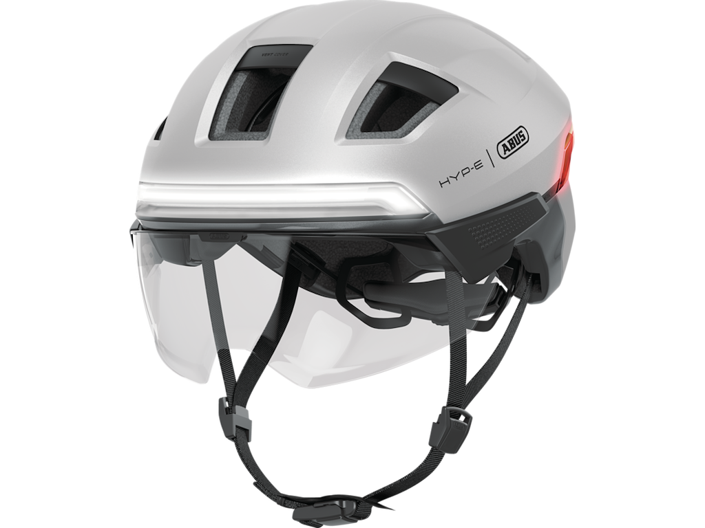 ABUS HYP-E BL.ACE - Cykelhjelm - Gleam Silver - M