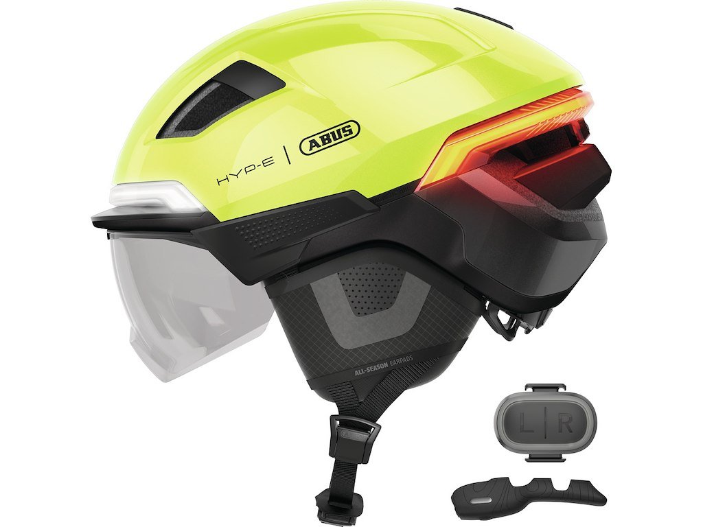 ABUS Hyp-E BL.ACE - Cykelhjelm - Signal Yellow - Str. L / 57-61 cm