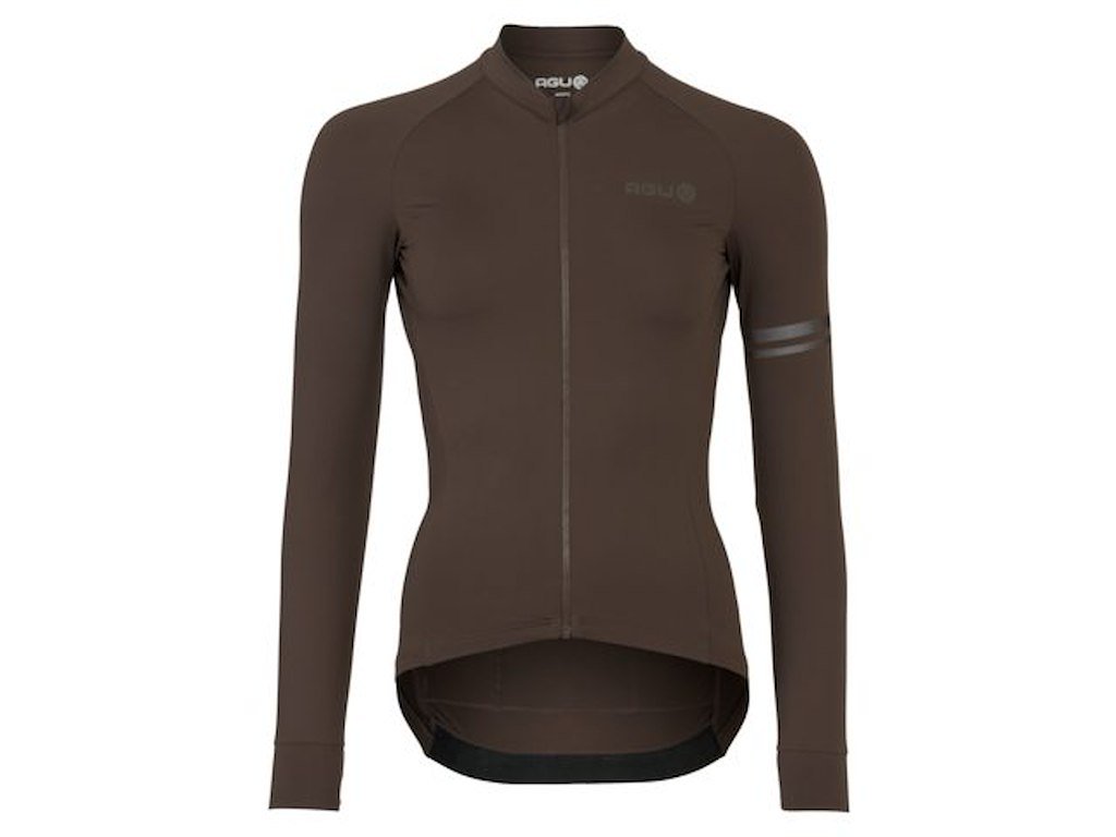 AGU Performance Solid Jersey - Cykeltrøje - Lange ærmer - Dame - Ground Coffee - 2XL