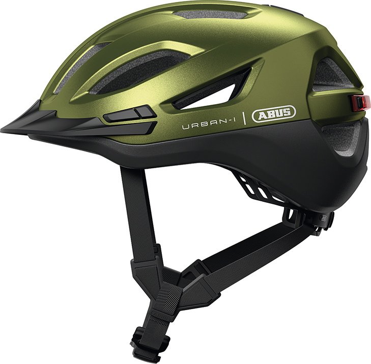 Abus Hjelm Urban-I 4.0 ACE m. LED - Pepper Green
