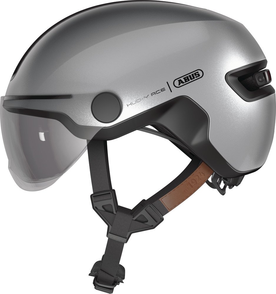 Abus Hud-Y ACE m. LED lys - Gleam Silver