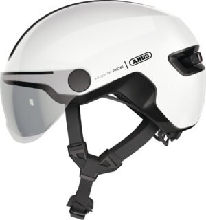 Abus Hud-Y ACE m. LED lys - Hvid (DK)