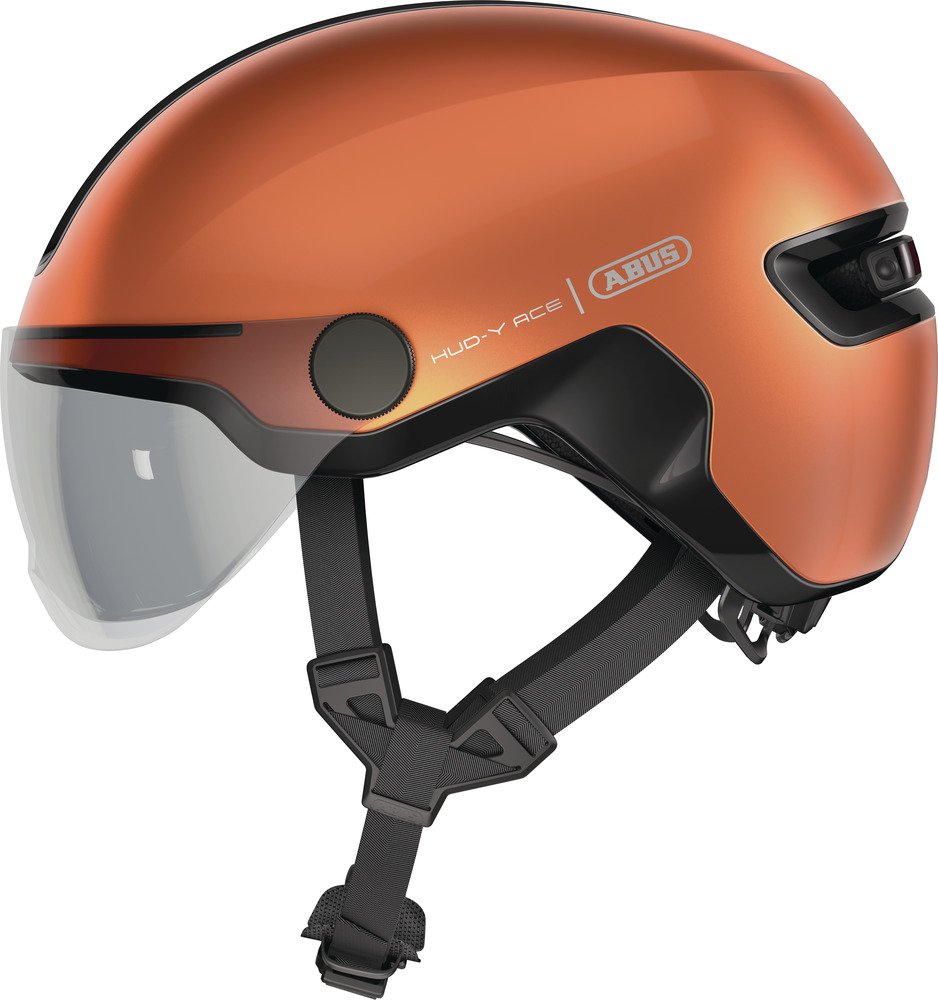 Abus Hud-Y ACE m. LED lys - Orange (DK)
