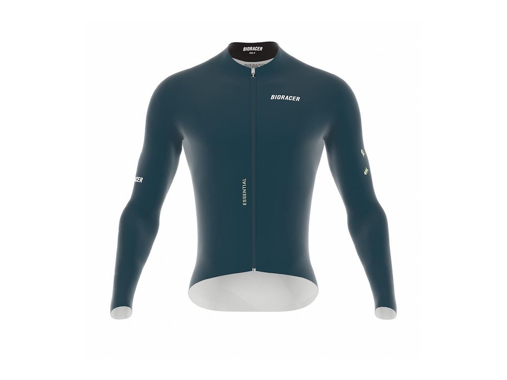 Bioracer Epic LS Jersey - Cykeltrøje - Lange Ærmer - Herre - Graphite Blue - L