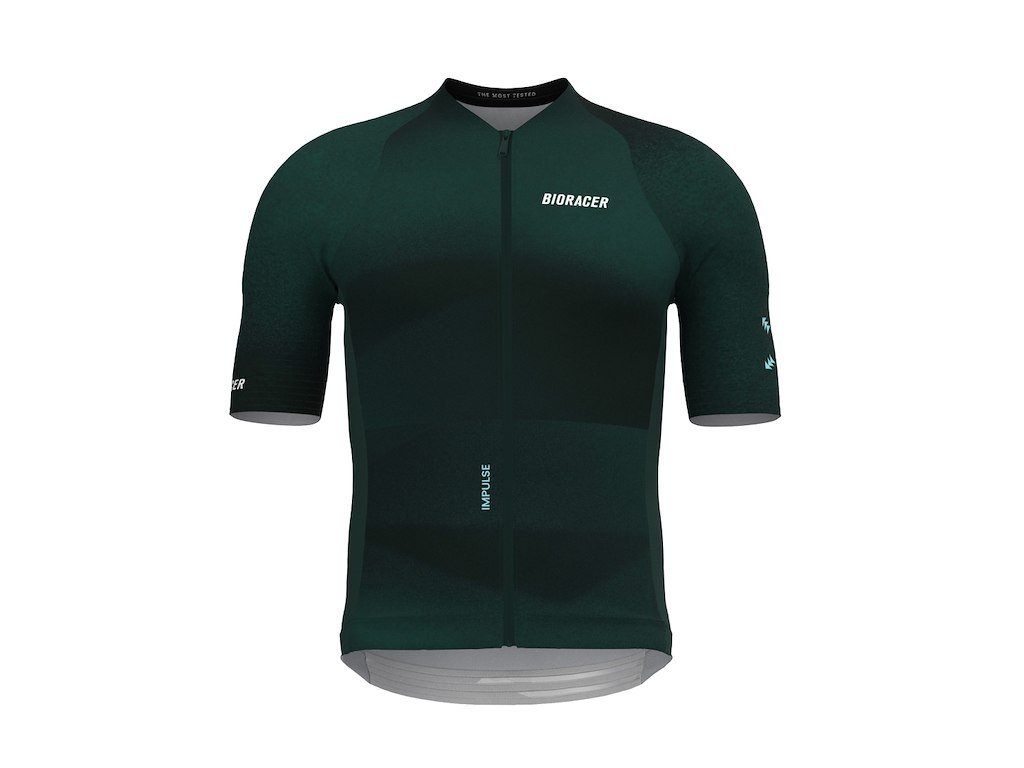Bioracer Icon Impulse Jersey - Cykeltrøje - Korte Ærmer - Herre - Emerald Green - XS