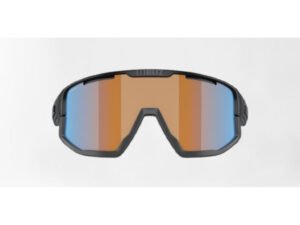 Bliz Fusion Small (25) - Cykelbriller - Coral/Orange Mirro blue Lens - Mat Sort