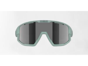 Bliz Fusion Small (25) - Cykelbriller - Smoke Mirro/Silver Lens - Mat Grøn