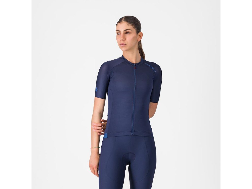 Castelli Espresso 2 W Jersey - Cykeltrøje - Korte Ærmer - Dame - Belgian Blue - S
