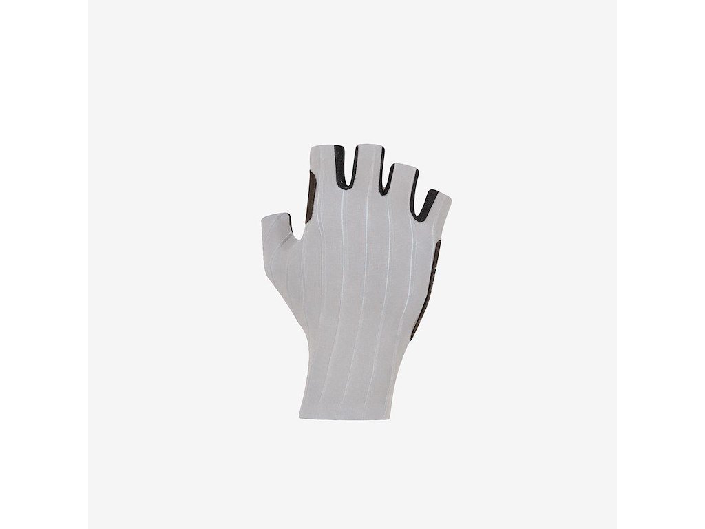 Castelli Rosso Corsa Pro Glove - Cykelhandsker - Korte Fingre - Silver Gray - XL