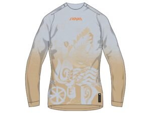 Endura SingleTrack Printed Jersey - Cykeltrøje - Lange ærmer - Dame - Aero Blue - Str. S