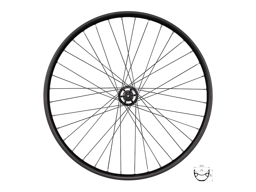 FORCE XC baghjul 26"(559x23) Shimano 8-11 gear Disc 6 bolt 36 eger huller