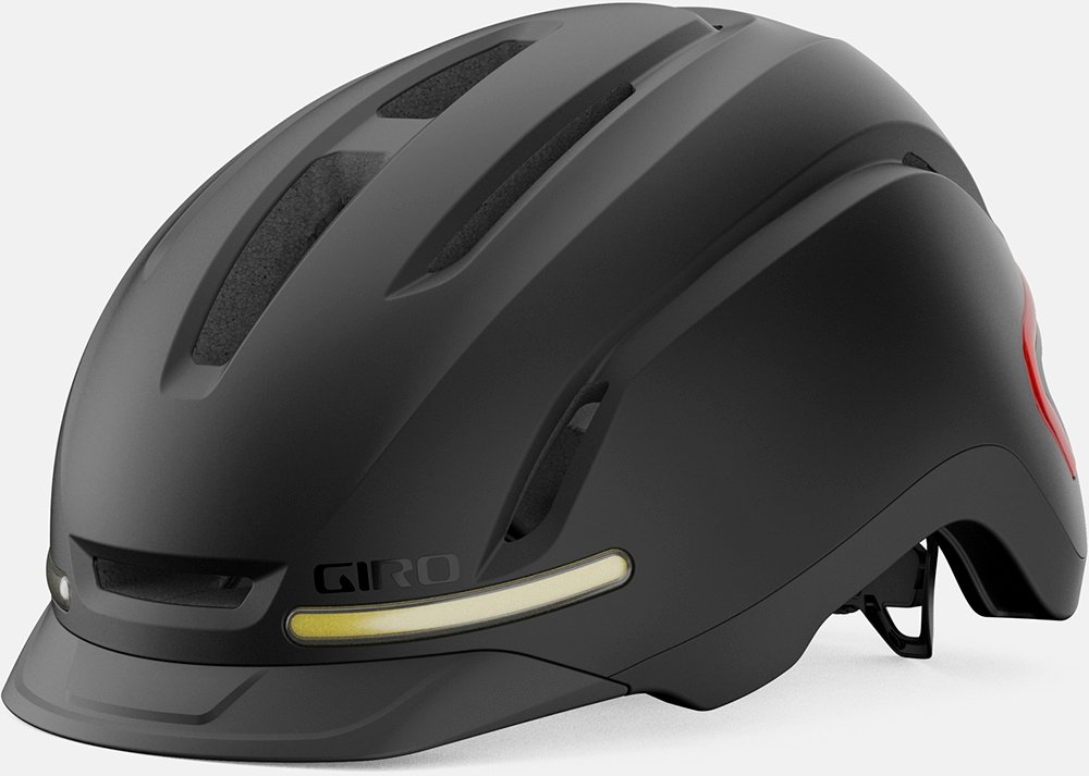 Giro Ethos MIPS m. LED lys - Sort