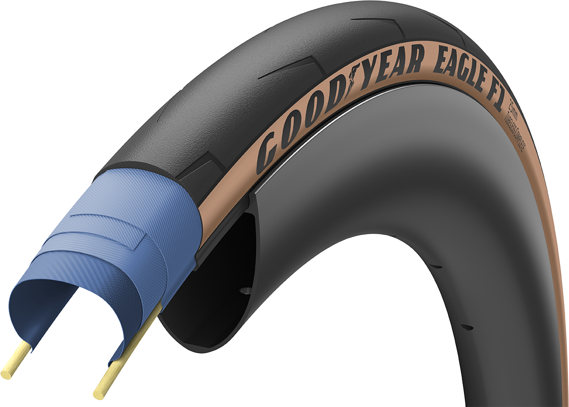 Goodyear EAGLE F1 Tubeless Complete 700x25c/32c - Brun