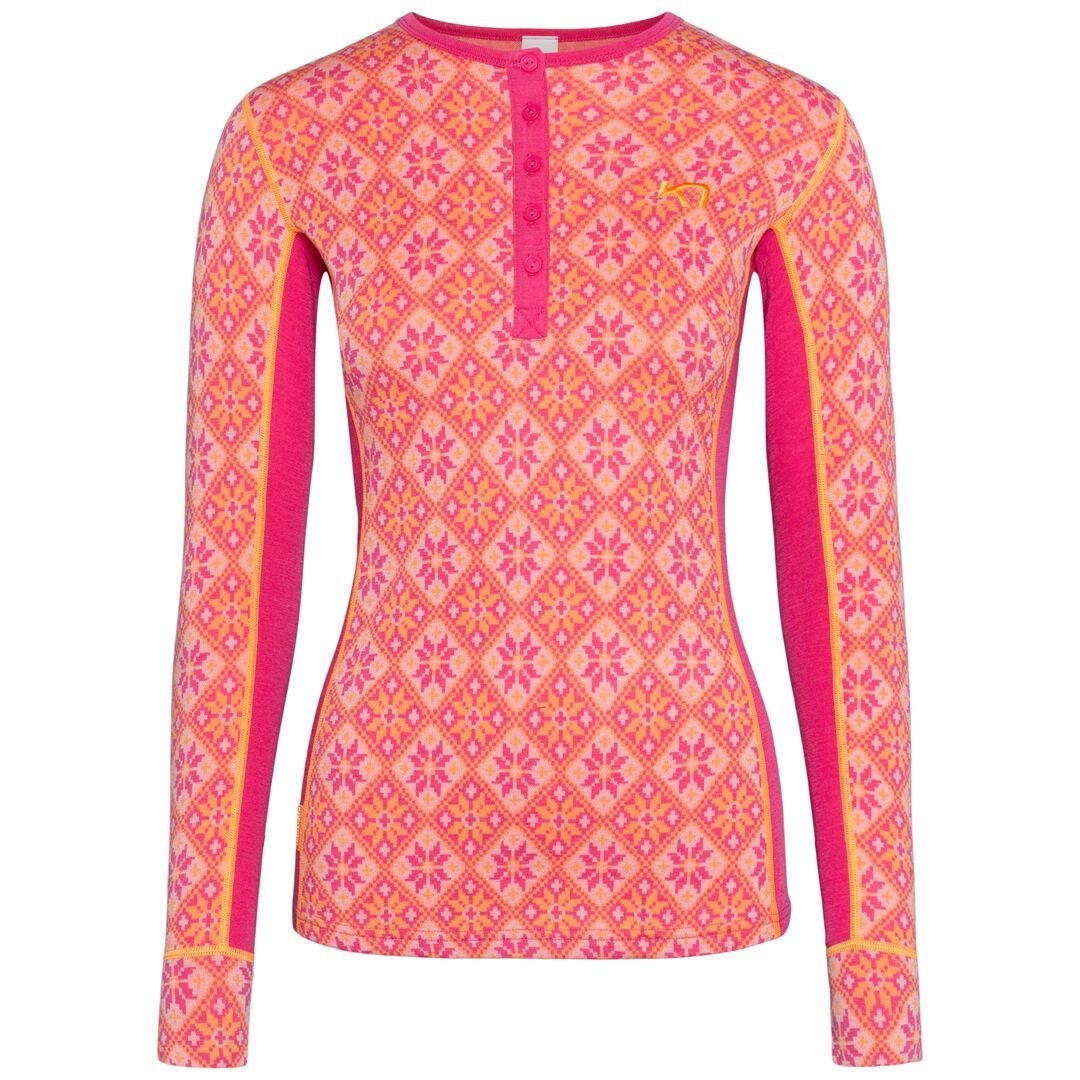 Kari Traa Rose Skiundertrøje Merino Uld Dame, Berry