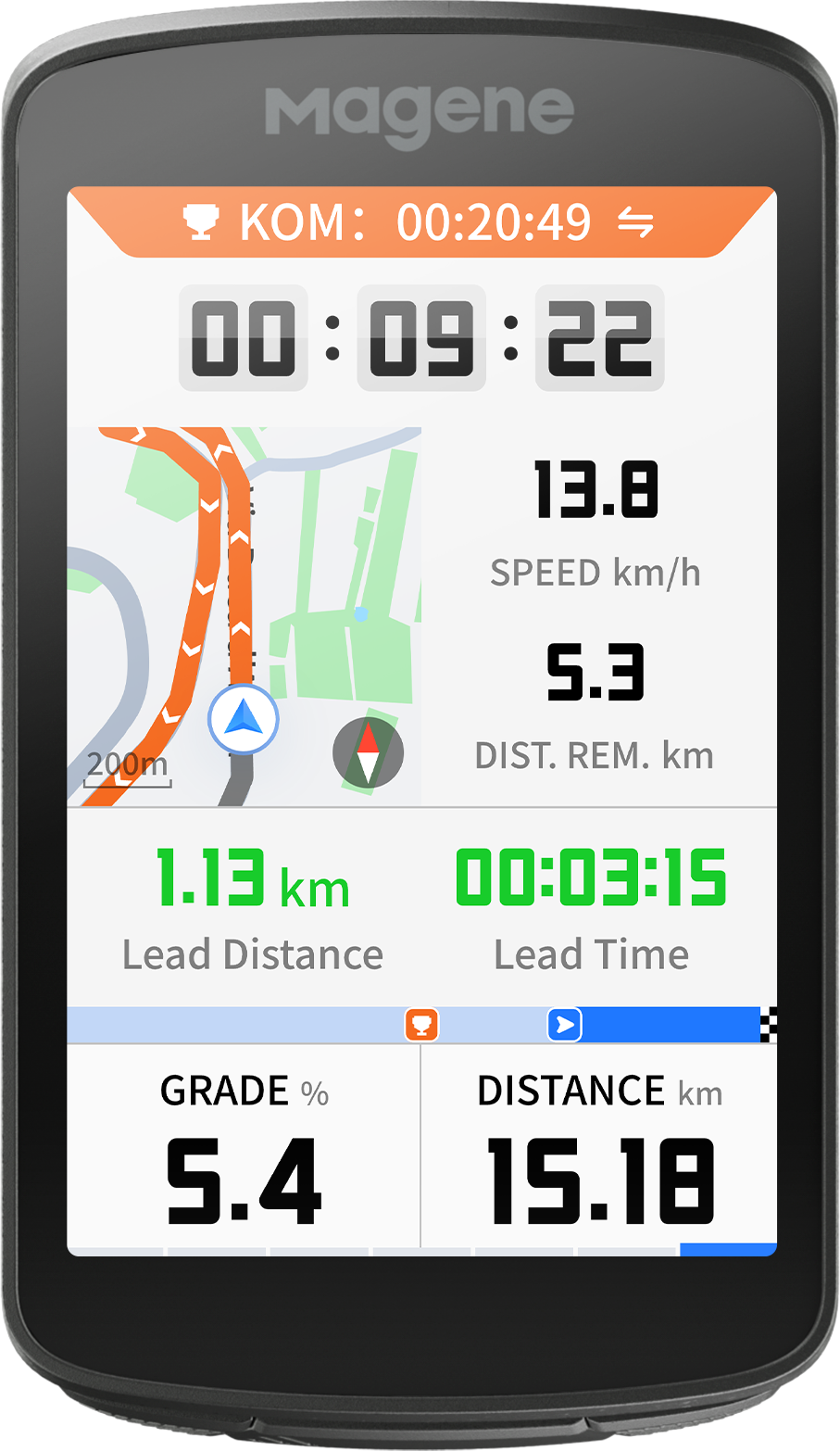 Magene C706 GPS Cykelcomputer