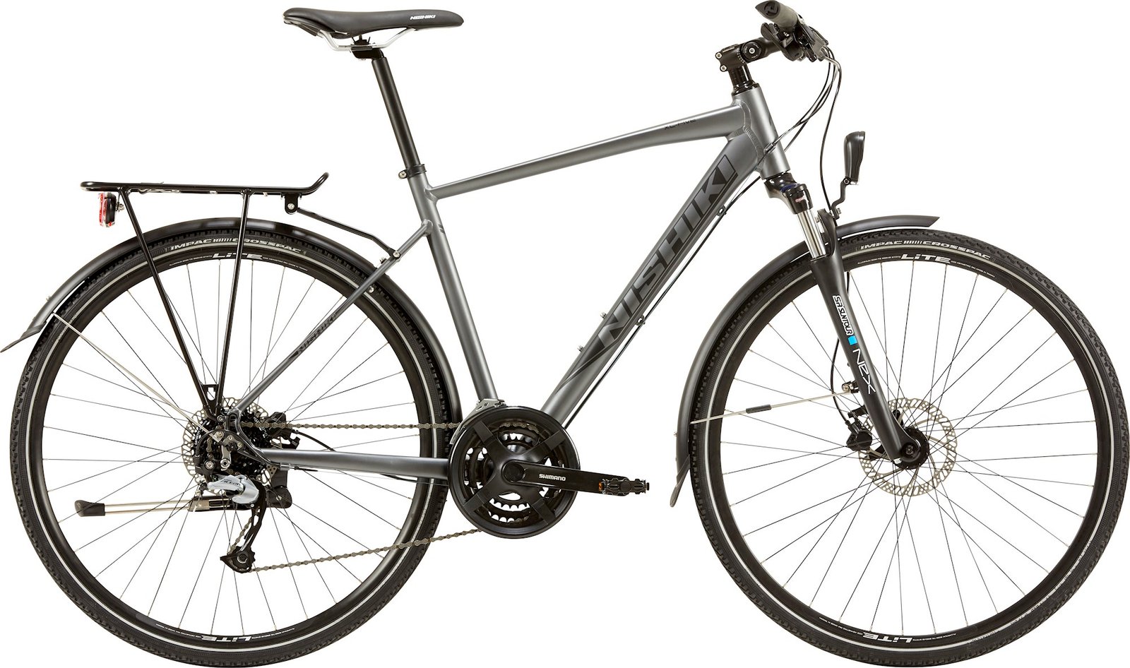 Nishiki XC Five Herre 24g Acera - Grå