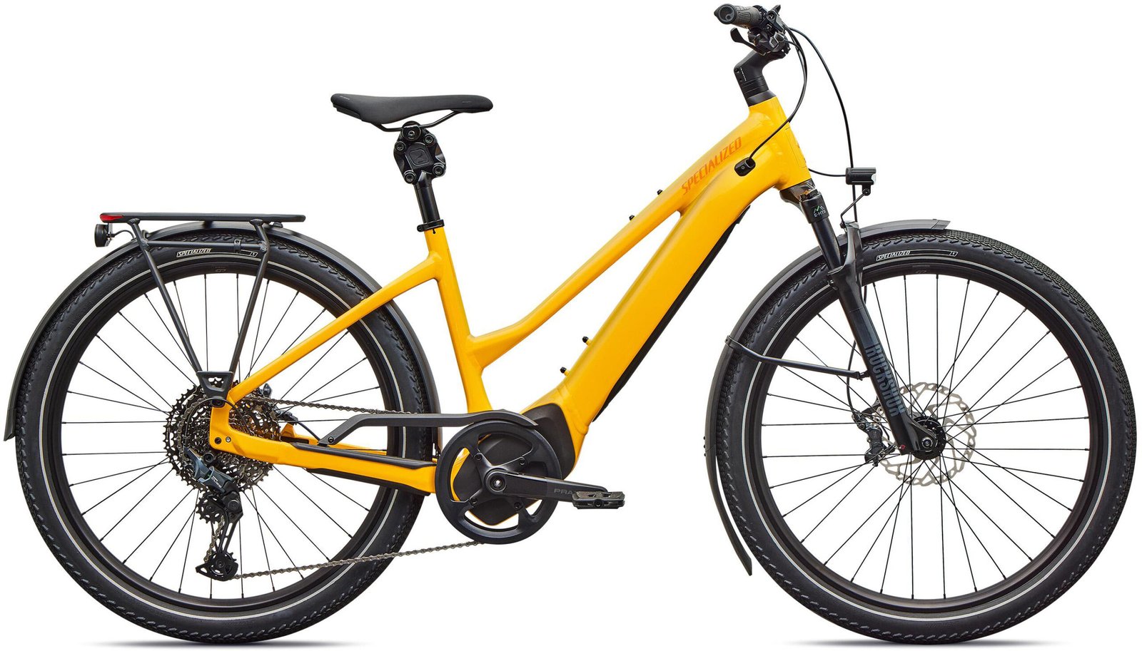 Specialized Turbo Vado 5.0 Step-Through 2026 - Gloss California Sunshine / Green Zest