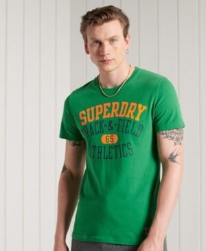 Superdry Ærmeløs Track & Field T-shirt i almindelig kvalitet med graf